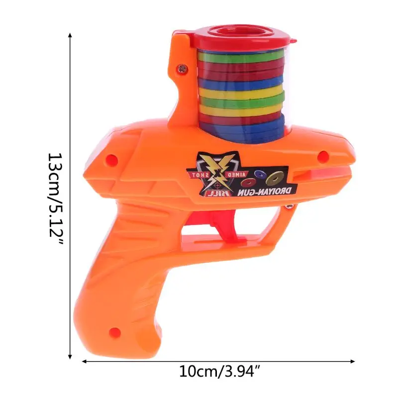 1PC Pratical Safe Funny Peashooter Flying Saucer Toys Gun Toy Flying Saucer Gun