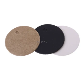 

100Pcs Blank Kraft Paper Hang Tags Wedding Party Favor Label Price Gift Card 2cm