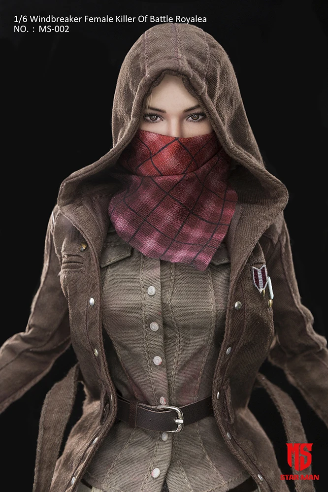 

STAR MAN MS-002 1/6 Windbreaker Female Killer Battle Royale Collection Action Figure for Fans Holiday Gift