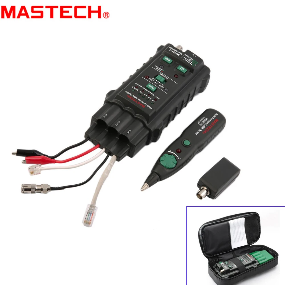 

MASTECH MS6813 Multi-function Network Cable Tester Telephone Line Tester Detector Tracker RJ45 RJ11