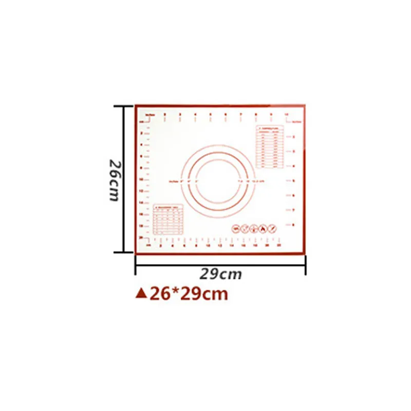 Кухонные гаджеты, силиконовый лист для замеса, раскатки теста, коврик для выпечки, вкладыши, прокладки для приготовления теста для пиццы, коврик для выпечки 26*29 см