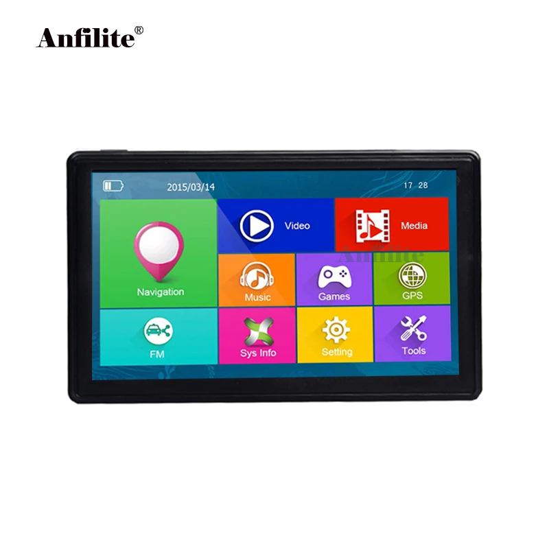 

GPS navigator 7 inch car GPS navigation MTK 800MHz RAM 256M ROM 8G HD 800*480 navigation system new maps support drop shipping