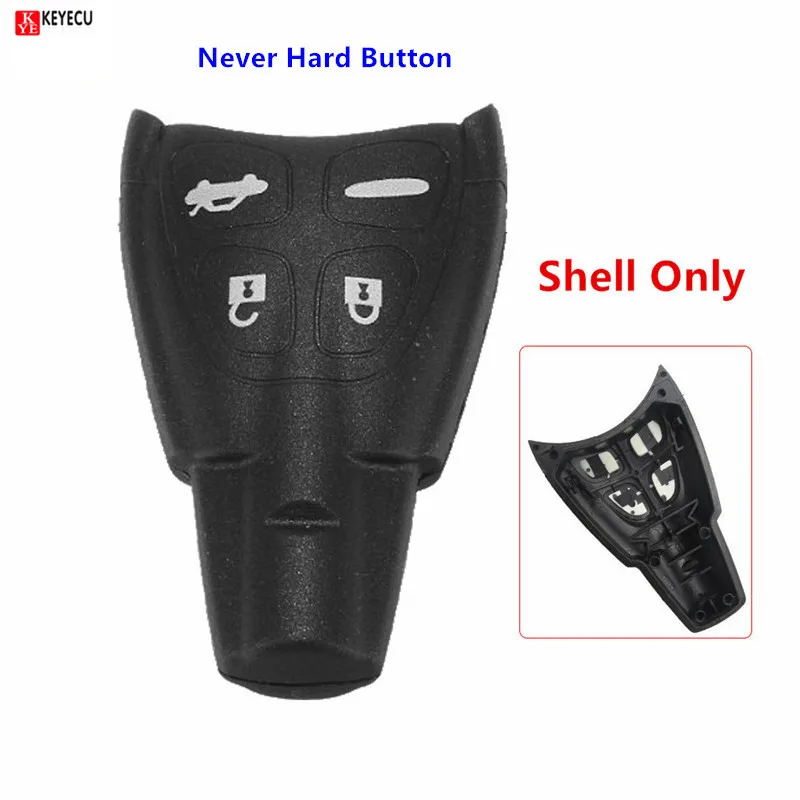 KEYECU-Replacement-4-Buttons-Car-Key-Case-Shell-Fob-For-SAAB-93-95-9-3-9