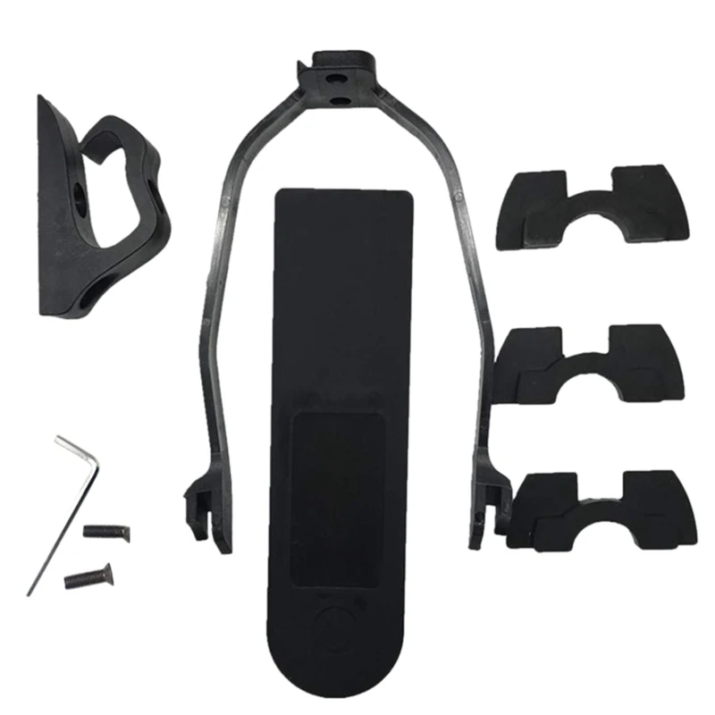 Для Xiaomi скутер M365/M187/Pro аксессуары комбинированный набор специальный крюк амортизатор демпфирования метр силиконовый рукав - Цвет: Black