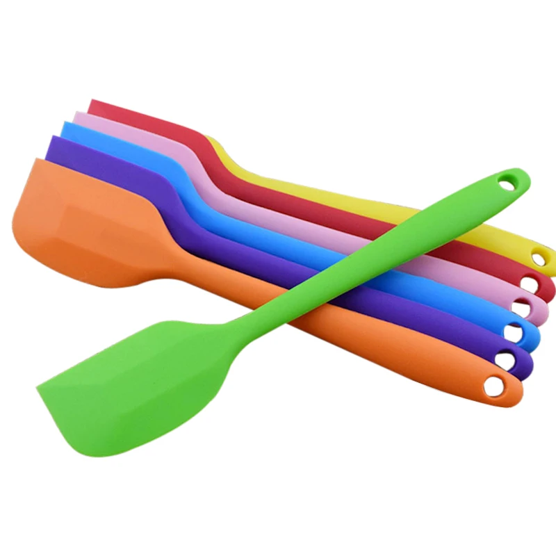 

21x4 cm Kitchen Silicone Cream Butter Cake Spatula Mixing Batter Scraper Brush Butter Mixer Cake Brushes Baking Tool Kitchenware