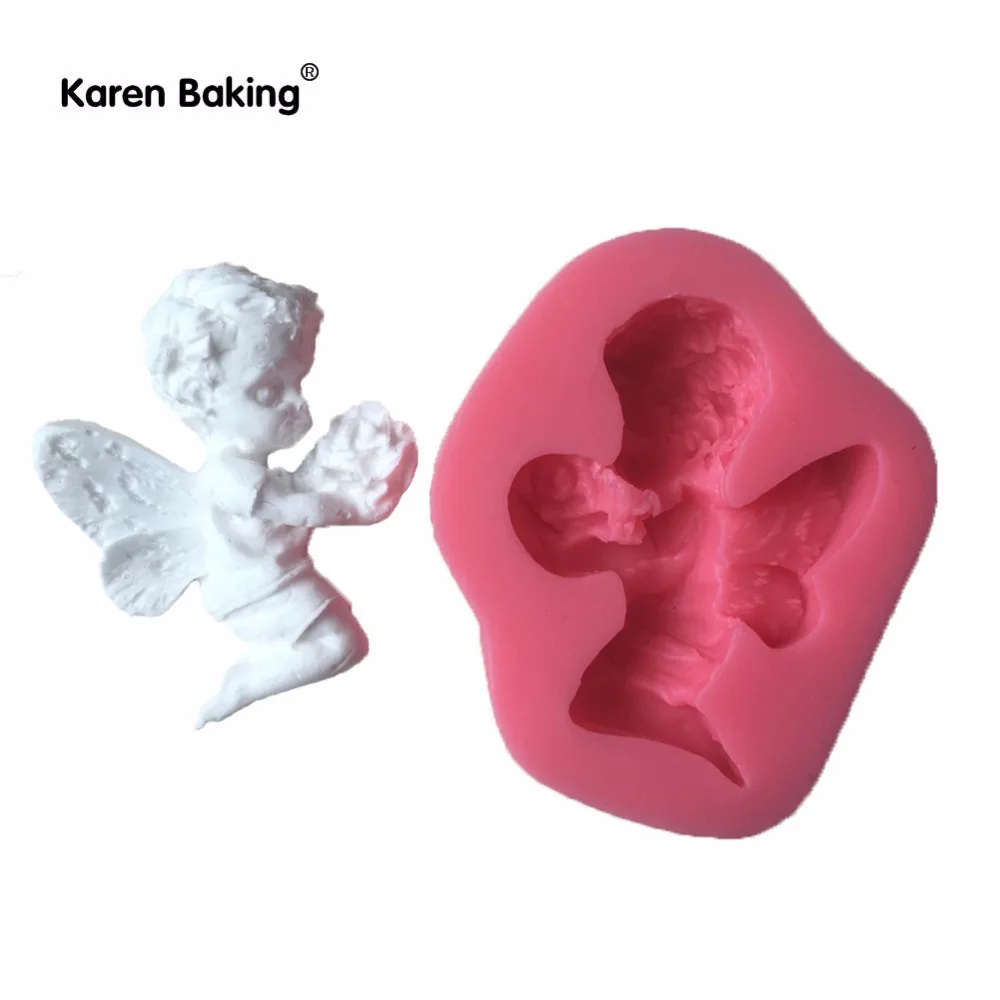 Cute Angel Baby Mold Fondant Mold Quality Food Silicone Homemade Candy