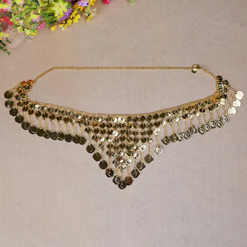 

2019 Belly Dance Coin Triangle Waist Chain Belly Dance Jewelry Accessories Belt for belly dance chain