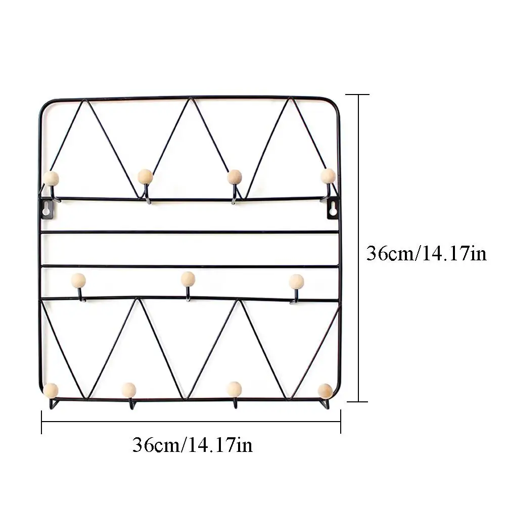 Скандинавский стиль, настенный держатель для ключей, полка для хранения одежды, антикоррозийный держатель для зонта, Настенный декор, Домашний Органайзер