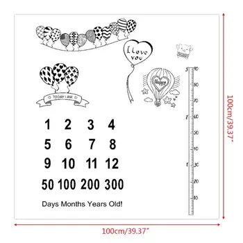 

Cartoon Pattern Newborn Baby Photo Props Blankets Backgrounds Photos Calendar Photography Background Accessories