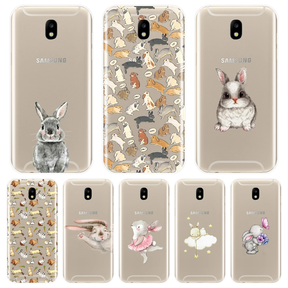 

Phone Case Silicone For Samsung Galaxy J2 J5 J7 Prime J3 J5 J7 2015 2016 2017 Rabbit Soft Back Cover For Samsung J4 J6 J8 Plus