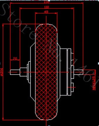 Excellent 8" 350W 48v electric brushless non-gear hub motor , electric scooter motor , electric skateboard motor 1 Excellent 8" 350W 48v electric brushless non-gear hub motor , electric scooter motor , electric skateboard motor 1