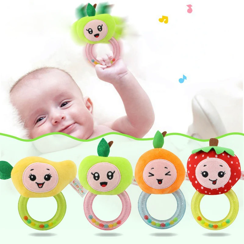 

Cute Plush Rattle Baby Toys Cartoon Mobile Educational Toys Kids Newborn Rattles Toy Baby Kids Hand Bells