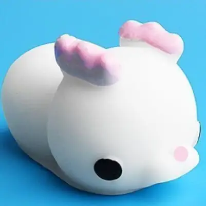 Мягкая игрушка милое животное антистрессовый шар Squeeze Mochi Rising Toys Abreact мягкая липкая сквиши снятие стресса забавная игрушка в подарок - Цвет: 2 White deer