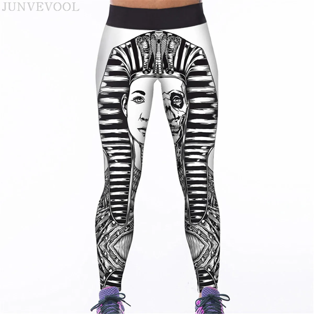 

Egypt Master 3D Leggings Fitness Women Elastic Smooth Carips Legins Workout Gothic Skinny Slim Pencil Pants Sexy Crop Trousers
