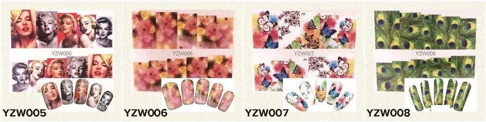 YZWLE 1 лист Горячие золотые стикеры 3D на ногти Nail Art DIY ногтей декоративные наклейки фольга обертывания Маникюр Инструменты для укладки(YZW-6023