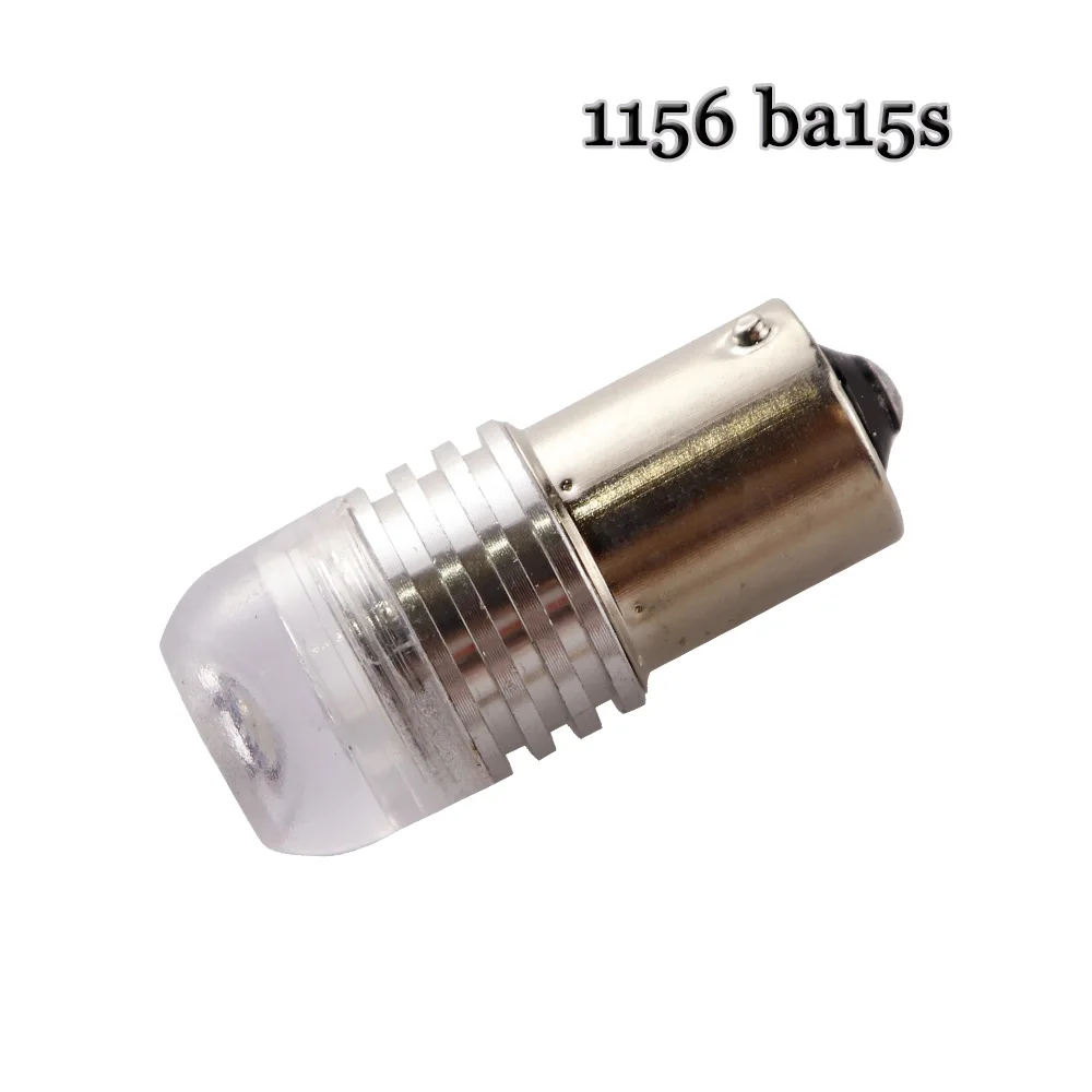 10 шт. S25 P21W 1156 BA15S стробоскосветильник ческая Вспышка 3 Вт Объектив SMD 7020