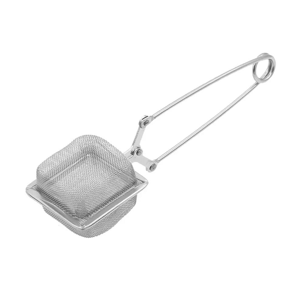 

1PC Tea Infuser In Mesh Tea square Infuser Tea Strainer Filter with Handle Stainless Steel Tea Mesh square Filter 40