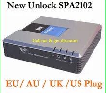 Linksys Voice IP SIP VoIP SPA2102 teléfono adaptador Router teléfono servidor teléfono Telefonia sistema adaptador desbloqueado envío