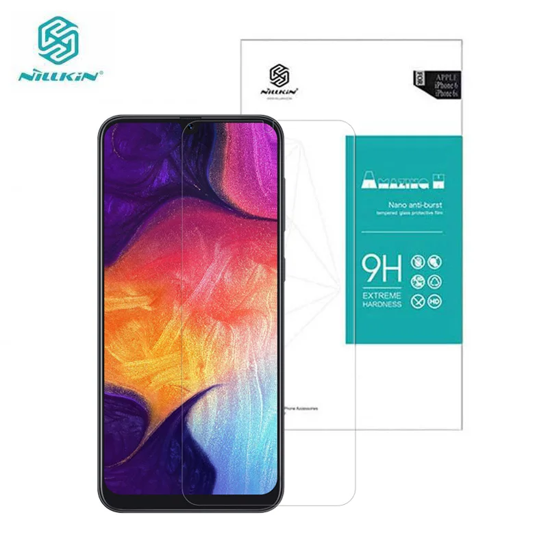 Закаленное стекло для samsung Galaxy A10 A20 A30 A40 A50 A70 Nillkin 0,33 мм потрясающая Защитная пленка для экрана H для samsung A50