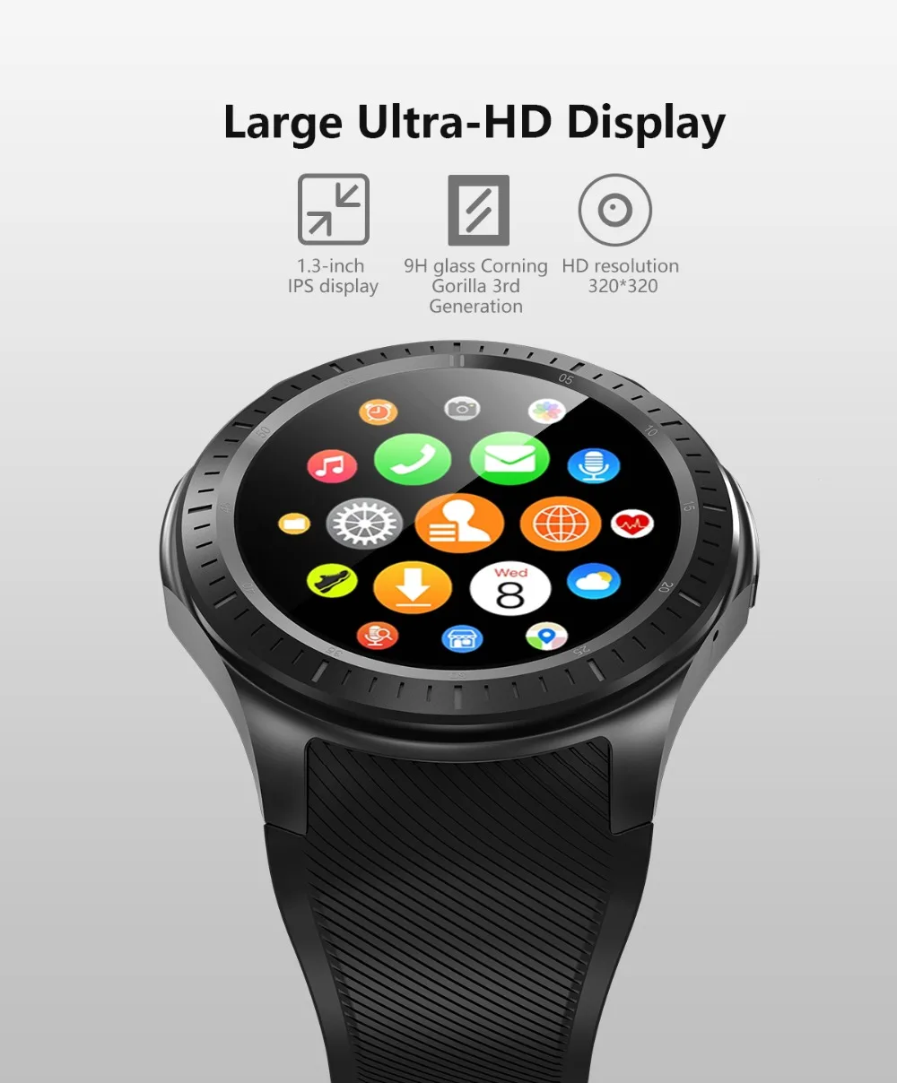 Новые android умные часы DM368 Plus для xiaomi LG SUMSANG IPhone смартфон с android 7,1 1MB+ 16GB gps 4g pk kw88 KOSPET HOPE