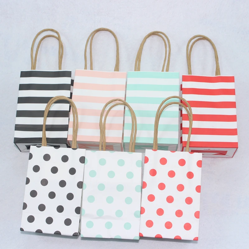 20pcs/lot Small Gift Bags With Handles Gift Bags Wedding Decoration