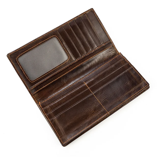 Top Qaulity Genuine Leather Long Wallet 3D Dragon Style Card