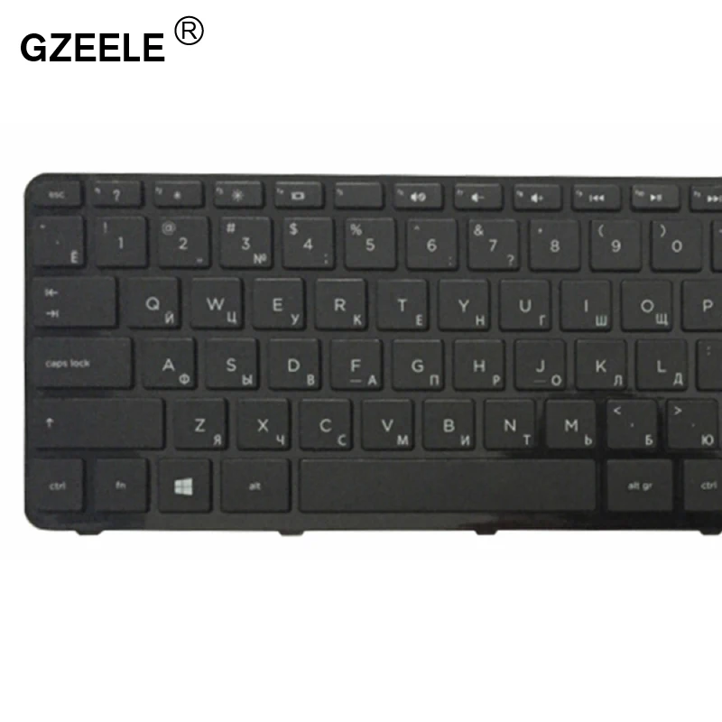 GZEELE Русская клавиатура для hp 15 e072 15-e006sr 15-e007sr 15-e008sr 15-e011sr 15-n056sr 15-n057sr 15-n058sr 15-n059sr ру черный