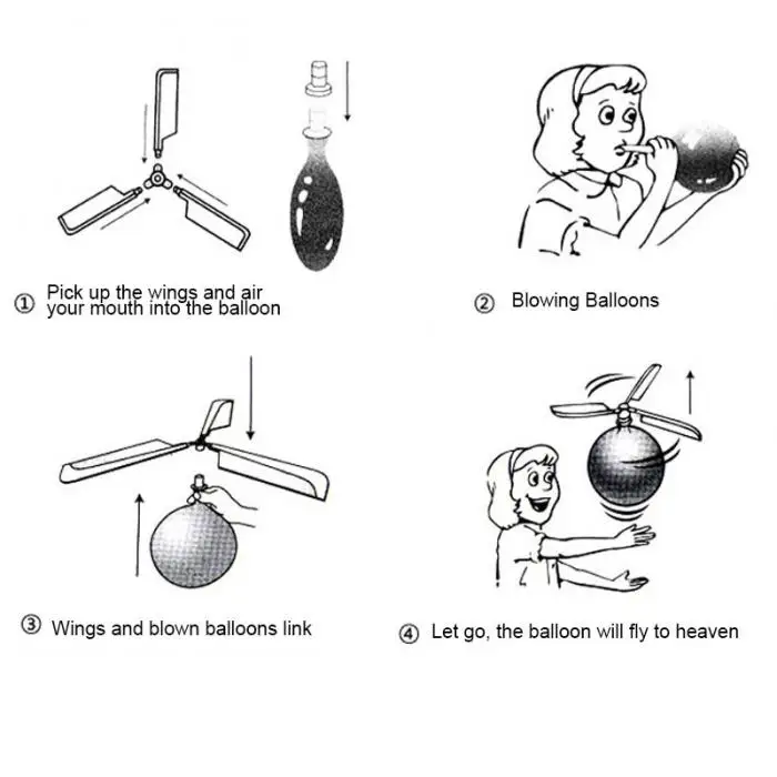 10 шт Набор игрушечных шаров воздушные шары вертолет Летающий со свистком дети на открытом воздухе играть креативная забавная игрушка пропеллер детские игрушки-17