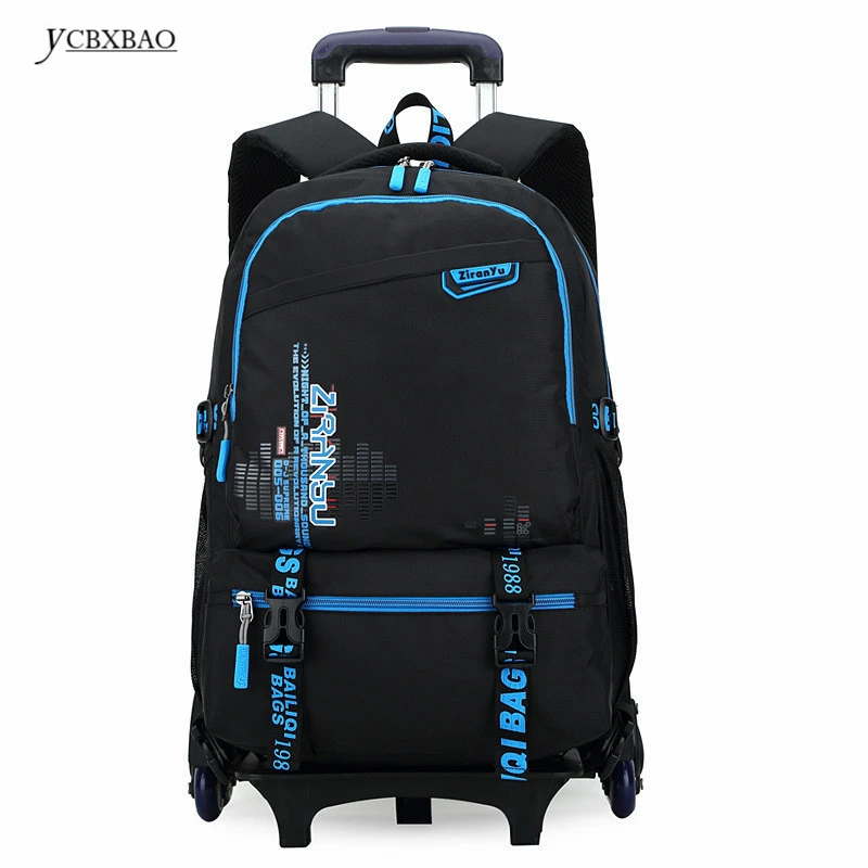

New Kids Trolley School bags Boys Children Removable Backpack 2-6 Wheels For Children Rolling Backpacks Wheels Girls Schoolbag