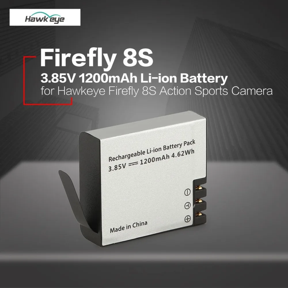 Hawkeye Firefly 8S S009R 3,85 V 1200mAh литий-ионная аккумуляторная батарея с 2 в 1 зарядное устройство для спортивной экшн-камеры комплект