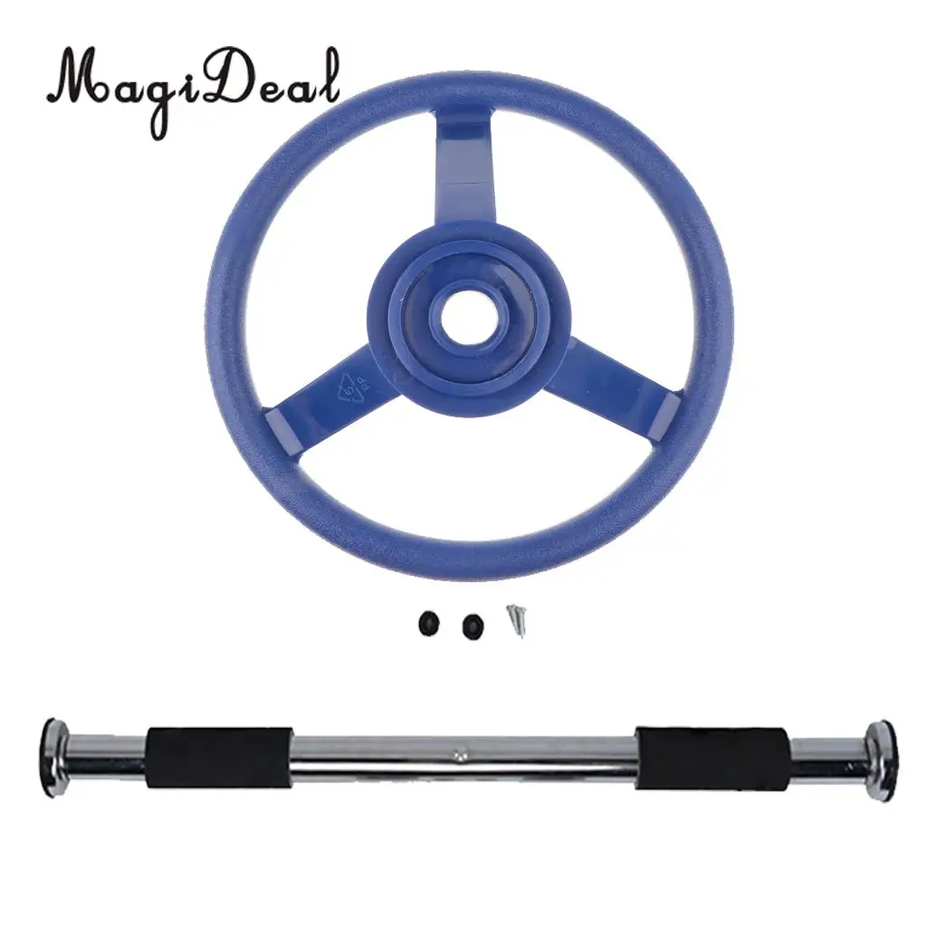 

Swing Toy Door Frame Chin Up Pull Up Horizontal Bar +Steering wheel Screws Climbing Frame Kits Fitness Fun