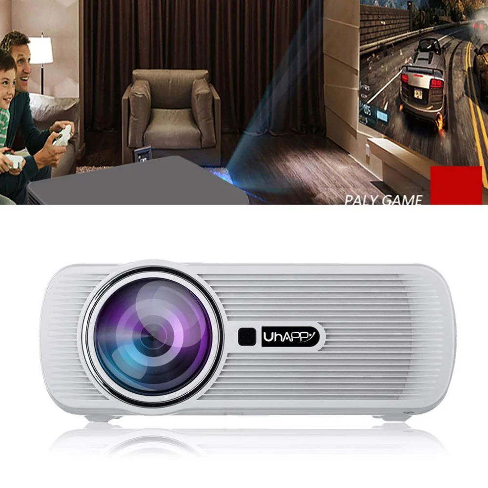 

HD 1080P LED Mini Portable Projector Multimedia Home Theater Vivid Movies Cinema Multifunctional Interface Picture Video Audio