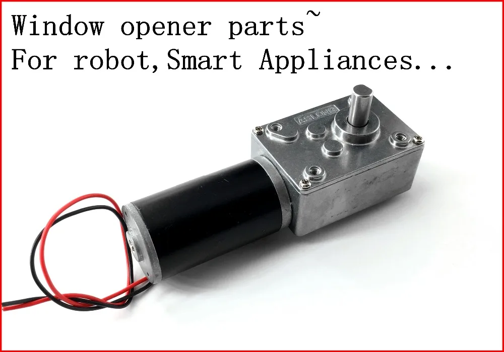 

Window opener parts A58SW31ZY turbine worm gear motor 7W high torque Motor For robot with self-locking 12-24V