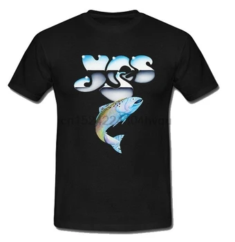 

YES Band T Shirt Men's Fashion Casual Tops Black women tshirt