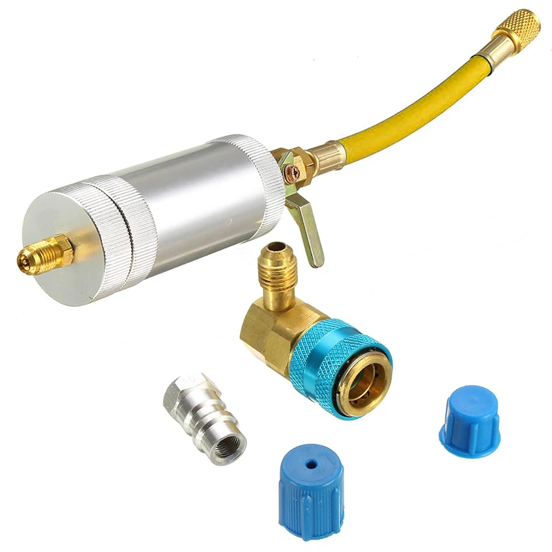 

R134A /R12 Quick Coupler Adapter Kit Car A/C Oil & Dye InjectorI Air-conditioning Installation Auto Accessories