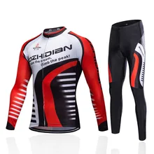 Мужская зимняя одежда для велоспорта, комплект для велоспорта, Джерси с длинным рукавом, велосипедные штаны, теплая флисовая форма, Майо Ciclismo Invierno