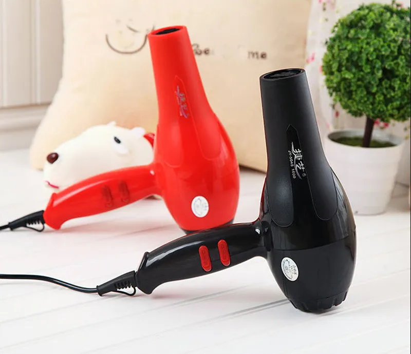 Профессиональный фен для волос, 1600 Вт, черный фен, фен для салона красоты, аксессуары для волос, оборудование для ванной комнаты, 220 В