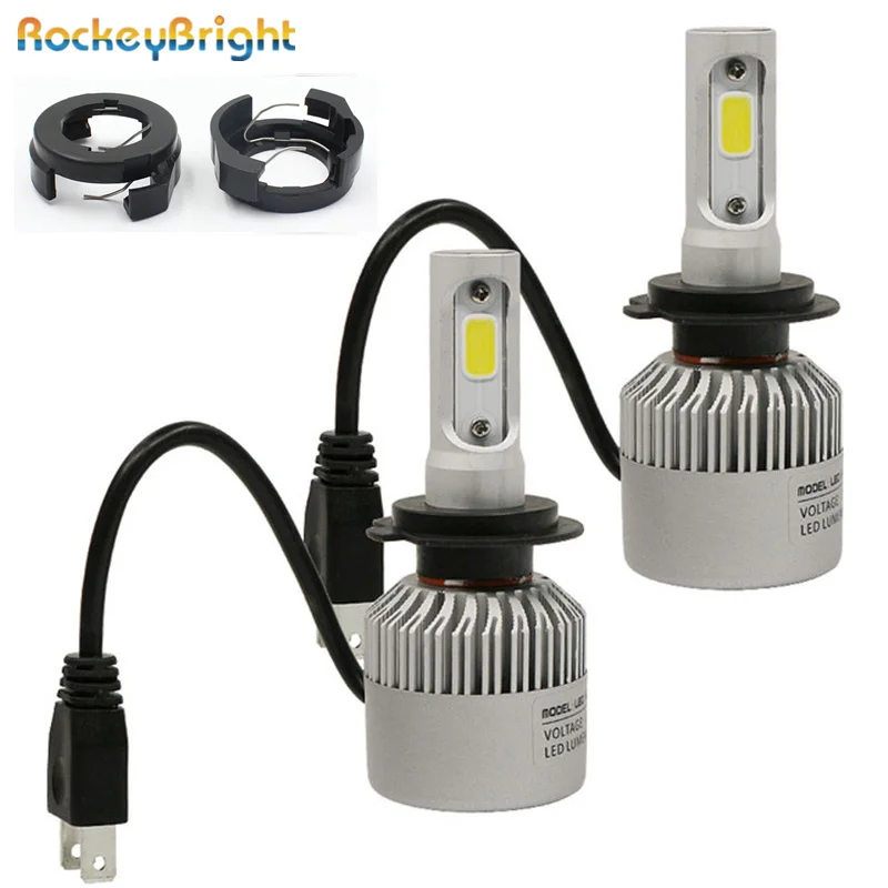 Rockeybright OEM H7 adapter kit для Renault Megane 4 passat B6 светодио дный для Alfa Romeo MAGOTAN H7 светодио дный фар держатель лампы