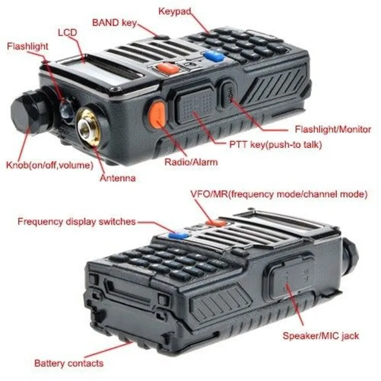Pofung  Baofeng UV-5RE Plus Walkie Talkie Dual Band Two Way Radio UV 5RE 5W 128CH UHF VHF FM VOX Dual Display radio comunicador (2)