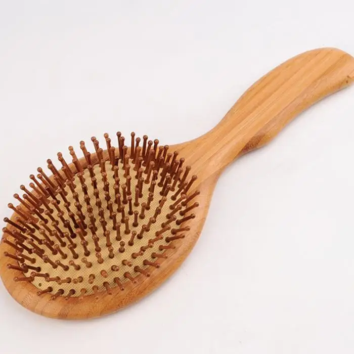 Wooden Bamboo Hair Vent Brush Brushes Care And Beauty Spa Massager Massage Comb MSI-19
