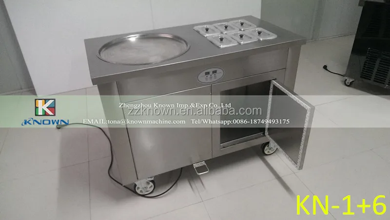20-25L/час машина для жареного мороженого/двойные сковородки Мороженое крен машины с 110 В/220 В