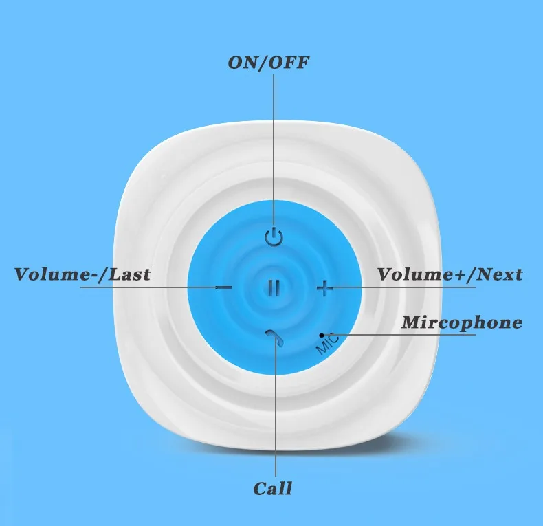 Bluetooth Колонка ванная водостойкая bluetooth стерео мини душевой усилитель сабвуфер колонки