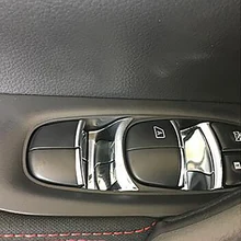 Подходит для X-trail T32 для Qashqai J11 для Rogue для Teana для Altima для Murano- кнопка переключения окон крышка наклейка отделка