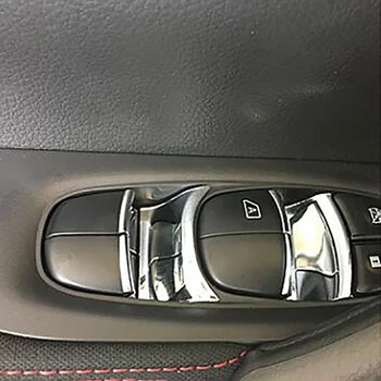 

Fit for X-trail T32 for Qashqai J11 for Rogue for Teana for Altima for Murano 2014-2017 Window Switch Button Cover Sticker Trim