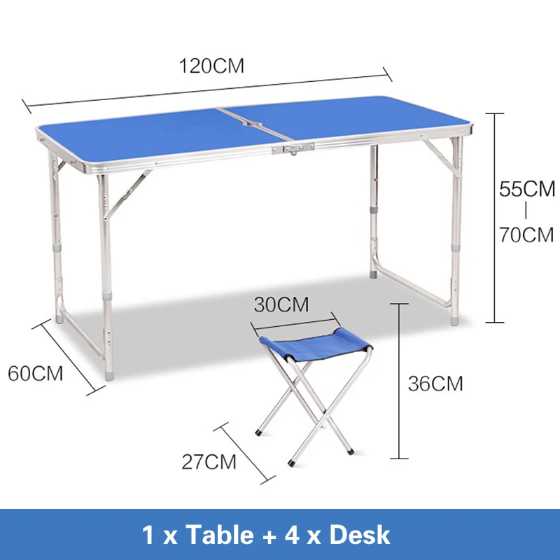 

Adjustable Folding Outdoor Table Desk Garden Camping Picnic BBQ Table Indoor Home Dining Portable Simple Foldable Desk Chair NEW