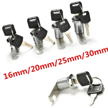 

Hot! 16-30mm Security Furniture Locks With Plastic Keys Hardware Cam Cylinder Locks Door Cabinet Mailbox Drawer Cupboard Locker