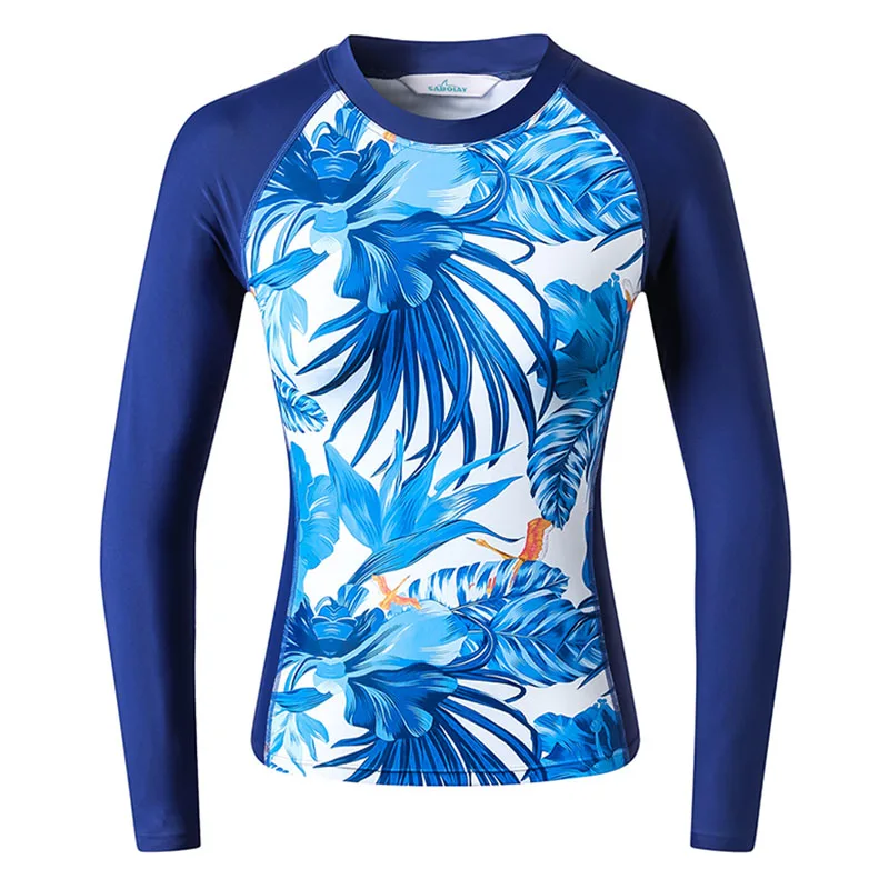 shirts Рубашка+ брюки женский длинный рукав Рашгард купальник для серфинга купальный костюм спортивный топ для дайвинга купальник UPF50+ пляжная одежда купальный костюм - Цвет: shirts