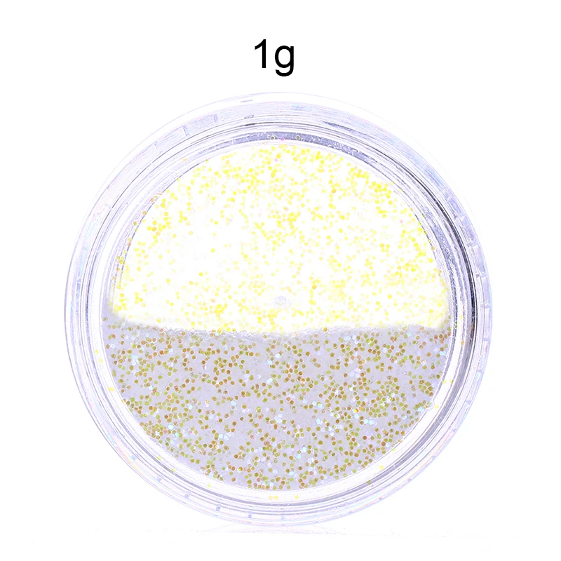 1 коробка голографическое искусство ногтей порошок мерцающий сахар блеск