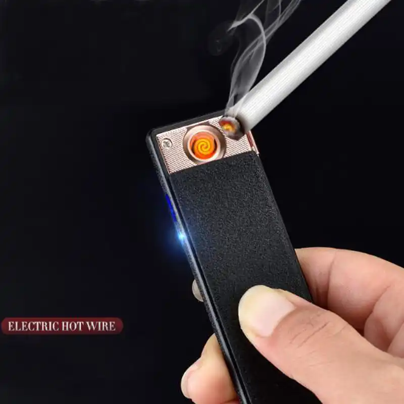 A008 Классическая ультра тонкая выпадающая скользящая крышка беспламенная USB