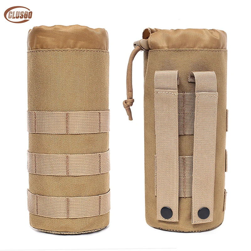 

Tactical Water Bottle Pouch Outdoor Molle Kettle Bags Travel Water Bottle Holder Bag Gear Waist Back For Camping Hiking Fishing